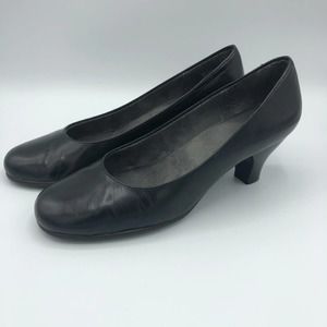 Aerosoles Wise Guy Black Leather Pumps [CST]
